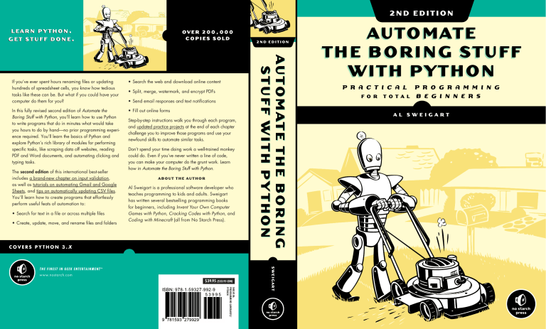 Automate the Boring Stuff with Python
